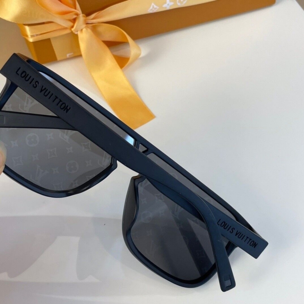lv original cut edge rimless sunglasses lady